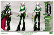 Lady Death: Emerald Turnaround Model Sheet 11x17" Print