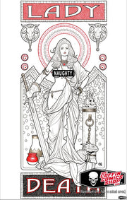 Lady Death: Legends Frank Cho Raw 11x17" Print