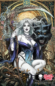 Lady Death: Mike Krome Art Nouveau 11x17" Print