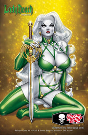 Lady Death: Masters - Richard Ortiz #1 Skull & Bones Emerald Edition