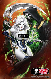 Lady Death: Naughty Death Touch 11x17" Print